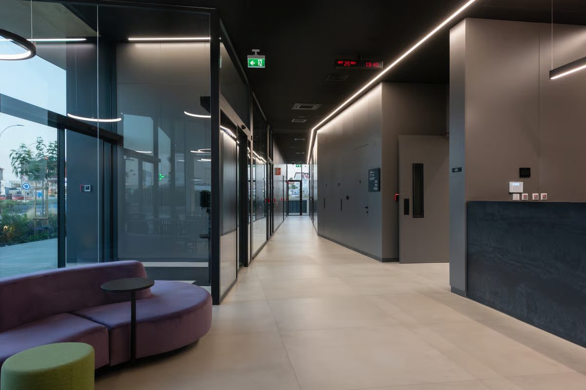 Reception corridor at The Surgery Center 3i